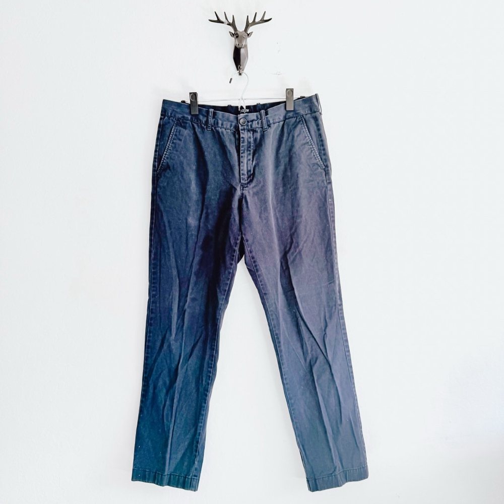 J. Crew Men's Blue Sutton Chinos Pants Size 33x32